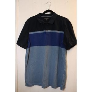 Banana Republic Mens Top XL Colorblock Blue Polo Box E